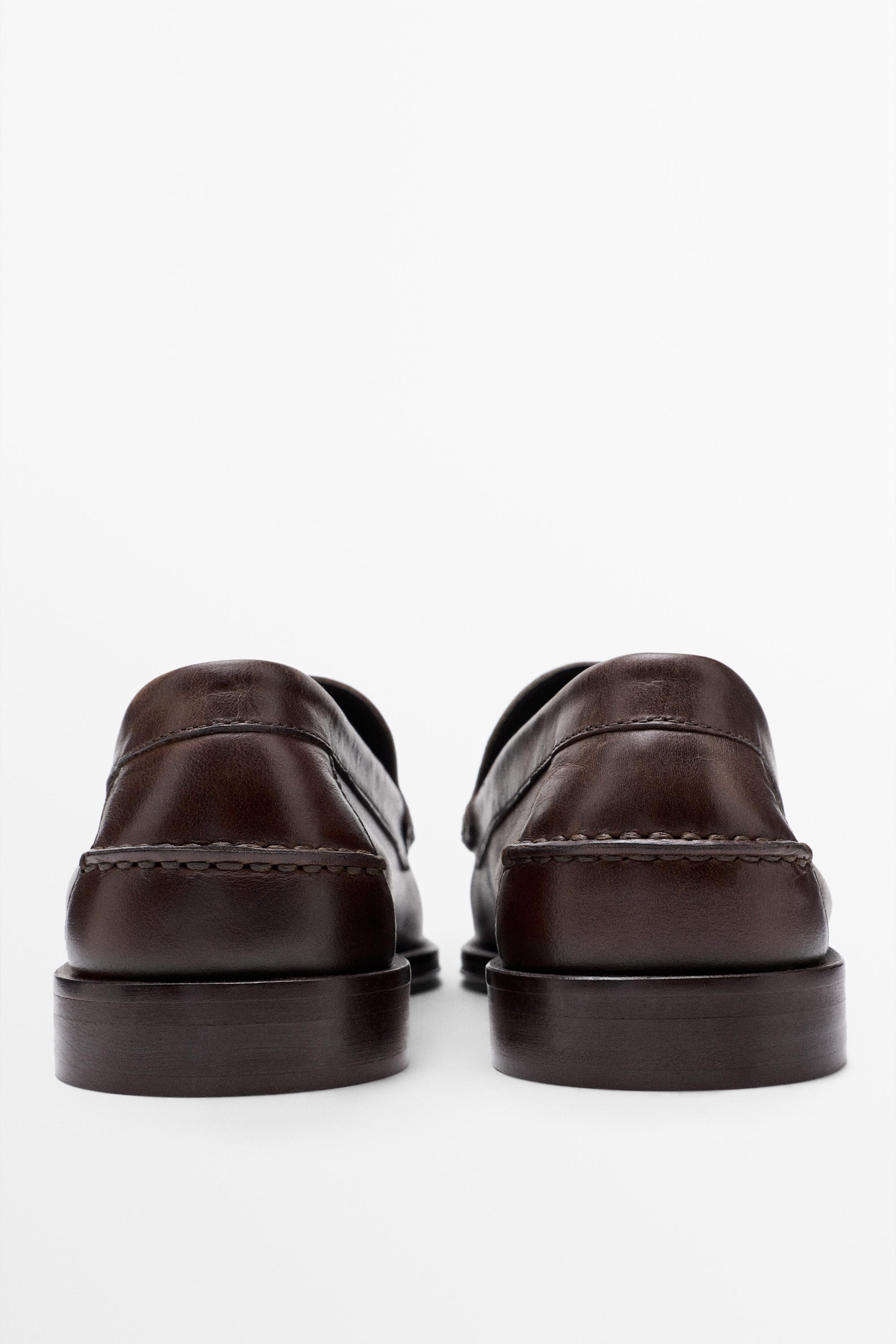 Mocassin cuir gras